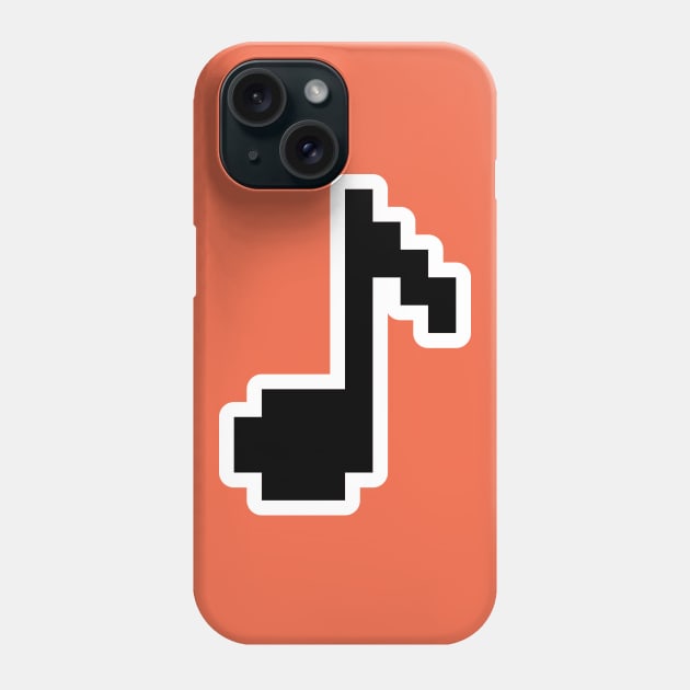 Music Note 8-bit Phone Case by misdememeor