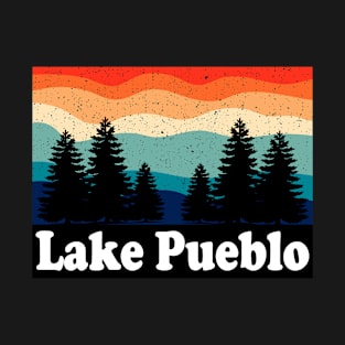 Vintage Lake Pueblo Colorado Forest Camping T-Shirt