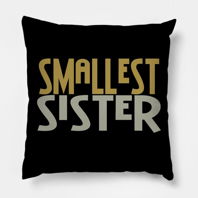 Smallest Sister Pillow by PeppermintClover