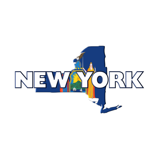 New York Colored State by m2inspiration