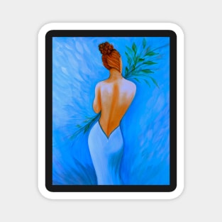 "Blue Lady" Magnet