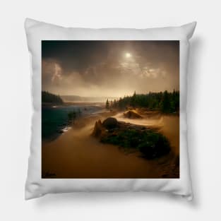 Mystical Beach #1 Pillow