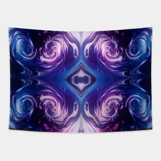 The Kaleidoscope Swirl Pink and Blue Tapestry