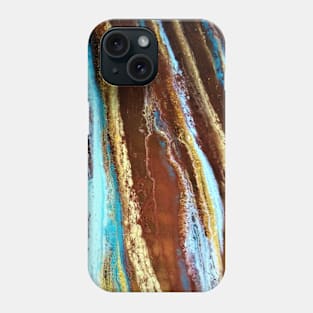 BlueTopaz Gold and Amber Infused Stone Phone Case