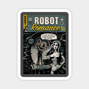 Robot Romance comic book (small) Magnet