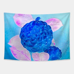 blue flower rose flowers Tapestry