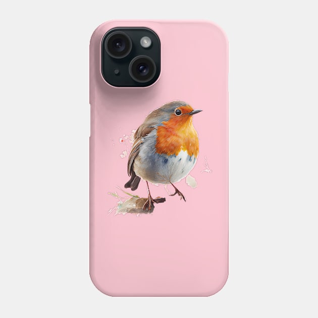 Robin Bird watercolor 4.0 Phone Case by CreativeDesignsx