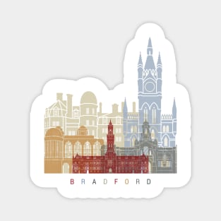 Bradford skyline poster Magnet