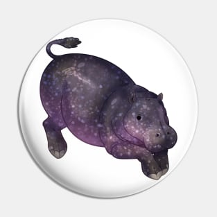 Cozy Pygmy Hippo Pin