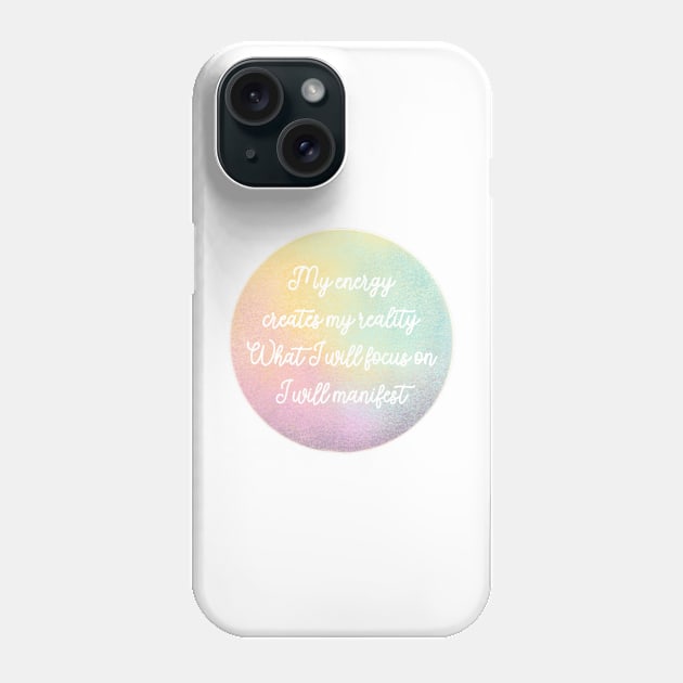 Inspirational affirmation Sticker Phone Case by ColorsHappiness