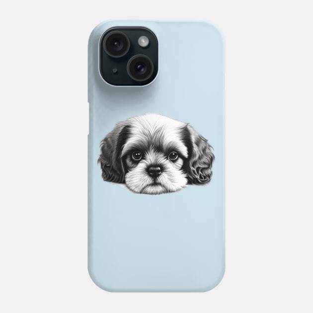 Shih Tzu Puppy Phone Case by KayBee Gift Shop