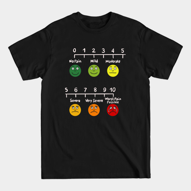 Discover Useful Nurse Infographic Pain Assessment - Nurse - T-Shirt