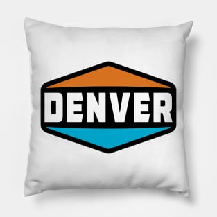 Denver Colorado Rocky Mountains Mile High City Pillow
