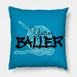 Yarn Baller, Crochet Pillow