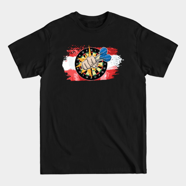 Disover Austrian Dart Player Austria Dart Team - Darts - Dartboard - T-Shirt