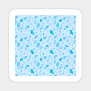 Blue Terrazzo Pattern Magnet