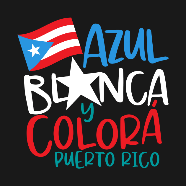 Puerto Rico Azul, Blanca y Colorá by Pro Art Creation