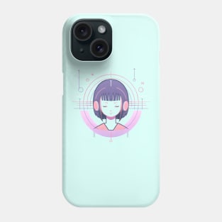 Enter the Digital Realm: Cyberpunk Aesthetics, Mind-Bending Anime, and Futuristic Manga Art Phone Case