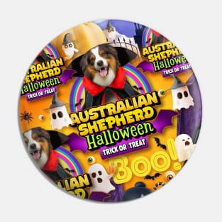 Australian Shepherd Halloween Costume Pin