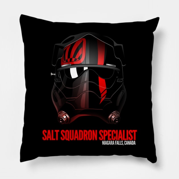 Salt Squadron Specialist Pillow by DavidWhaleDesigns