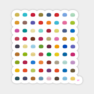 Burgers Painting Hirst dots Magnet