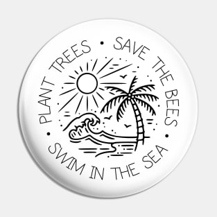 Swim in the Sea Pin