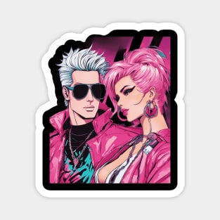 Anime Cherished Moments Together Magnet