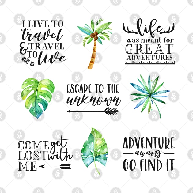 Adventure Quotes - Multi Design Set by Amanda Jane