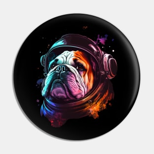 space bulldog Pin