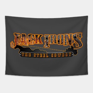 Jack Irons: The Steel Cowboy Logo by Zero Fawkes Tapestry