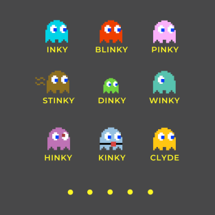 Pac Man Ghosts T Shirts Teepublic