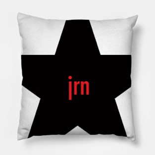 Black Star JRN Red Logo Pillow