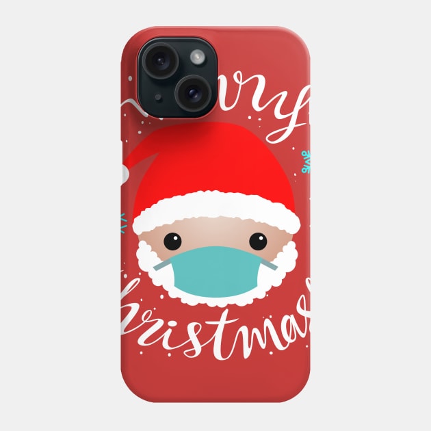 MERRY CHRISTMASK  - Santa Claus design Phone Case by The Trendy Rags