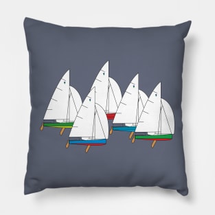 Thistle One-Design Sailboats Racing Pillow