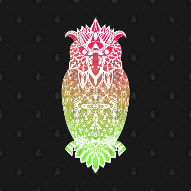 the magical owl in mandala in line art wallpaper ecopop love by jorge_lebeau