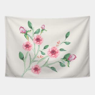 Pink anemone garden Tapestry