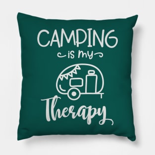 Camping is my Therapy Pillow