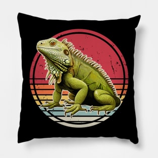 Iguana Retro Vintage Pillow