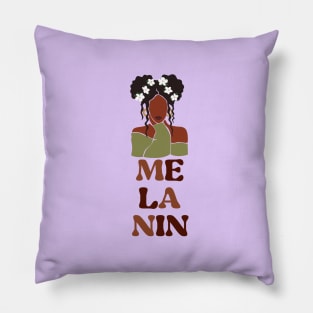 Melanin Black African Girl Woman 4 Pillow