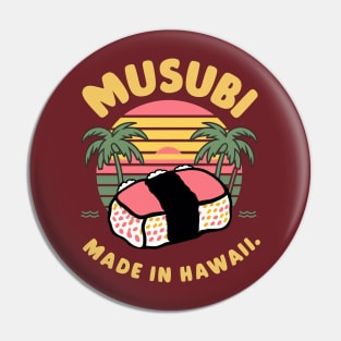 Japanase Hawaiian Spam Musubi Retro 90s Kawaii Hawaii Pin