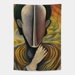 Surreal portrait without a face Tapestry