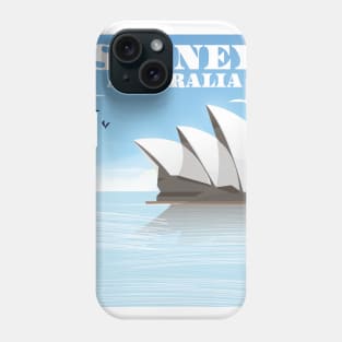 Sydney Australia travel poster Phone Case