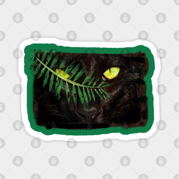 Jungle Cat Magnet by Oneliest