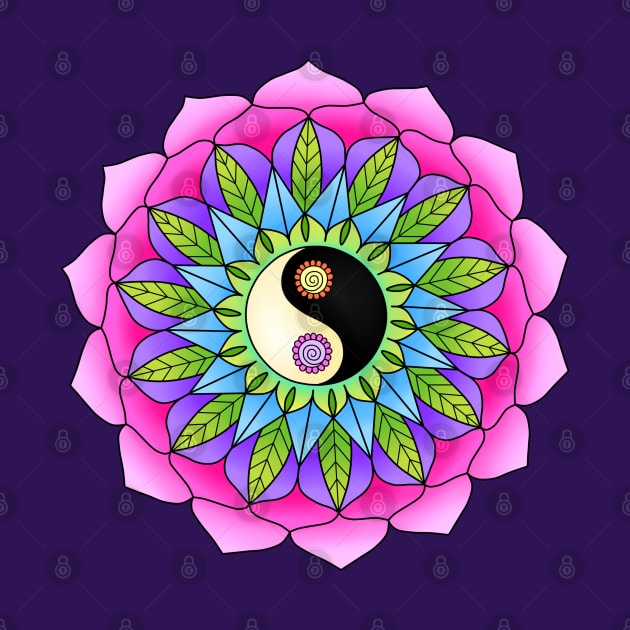 mandala Yin Yang by albertosancami