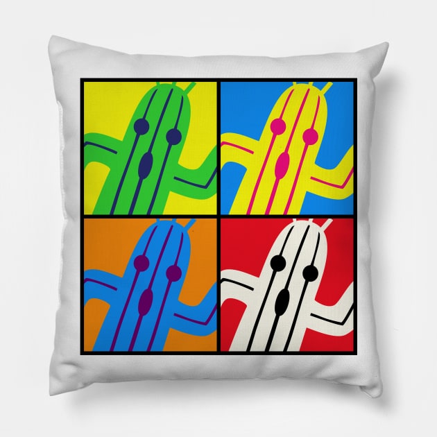 Cactuar Warhol Pillow by ikaszans