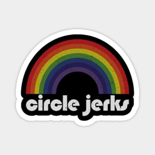 Circle Jerks - Rainbow Vintage Magnet