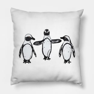 Jolly Holiday - Penguins Pillow