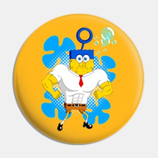 Sponge Bubble-man Pin