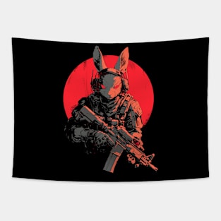 rabbit soldier Tapestry