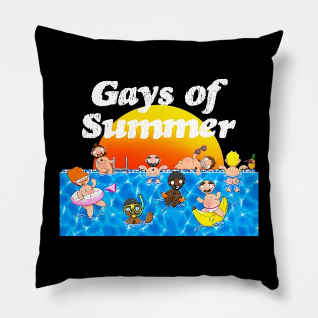 Gays of Summer Pillow by LoveBurty